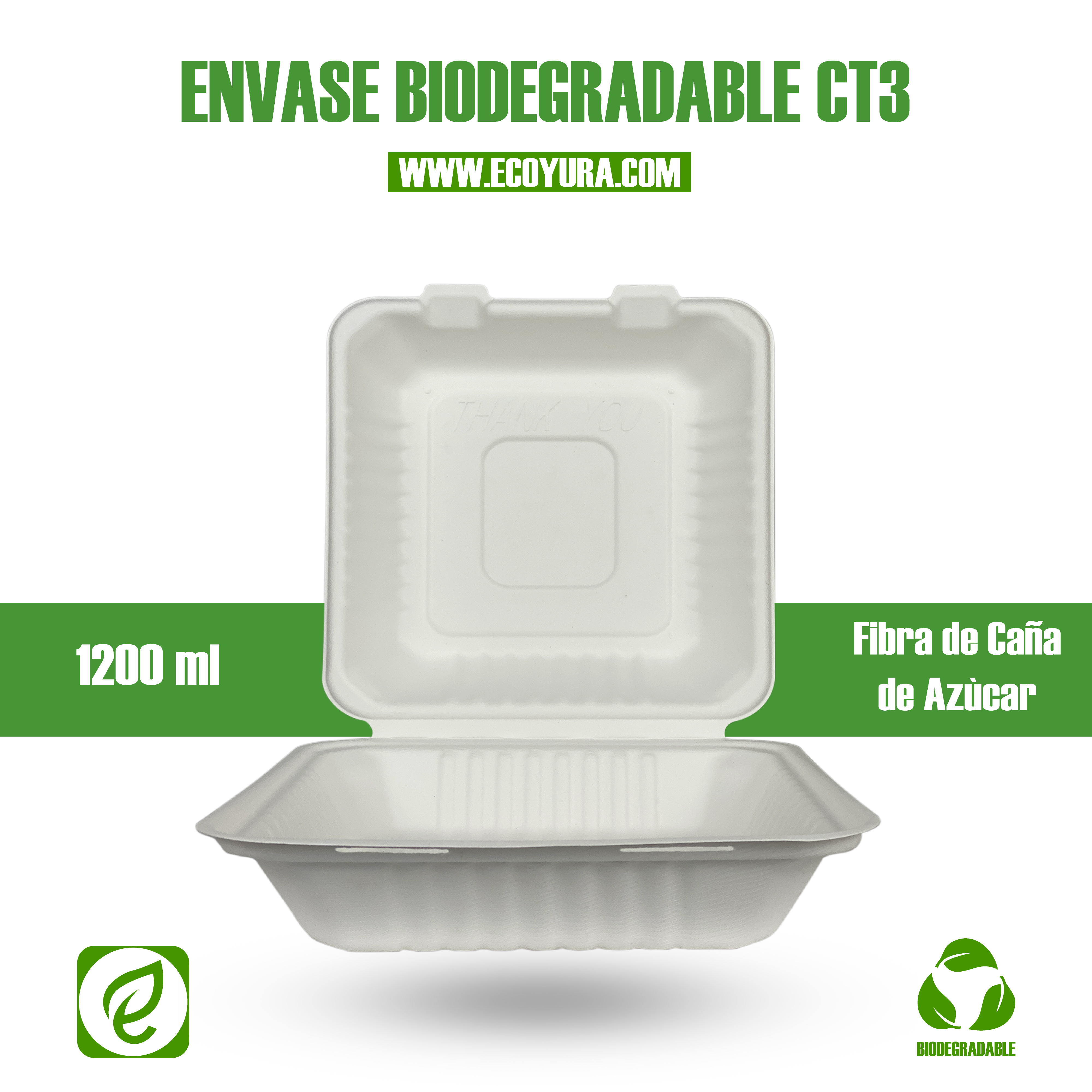 Envase Biodegradable CT3